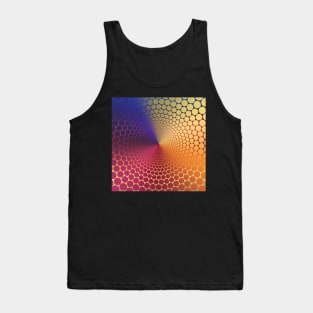 Optical Illusion Angle Gradient on Linear Gradient Tank Top